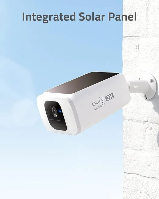 eufy Security S230 SoloCam S40, Solar-Powered, Wireless Outdoor Security Camera, Battery Camera, 2K Resolution, No Monthly Fee (Renewed)