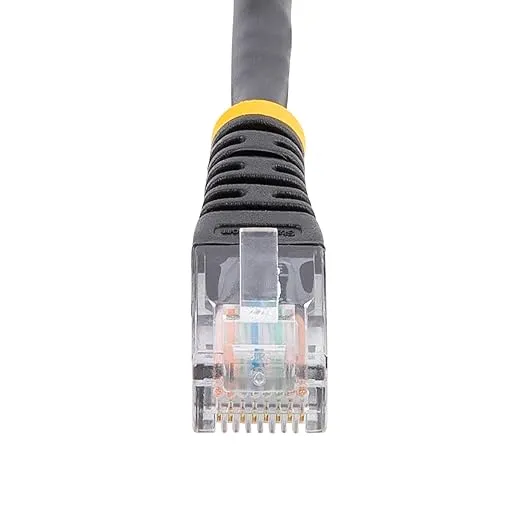 StarTech.com Cat5e Ethernet Cable - 6 ft - Black - Patch Cable - Molded Cat5e Cable - Short Network Cable - Ethernet Cord - Cat 5e Cable - 6ft (M45PATCH6BK)