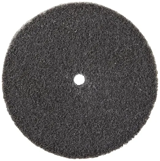 Scotch-Brite EXL Unitized Wheel, Silicon Carbide, 10000 rpm, 3" Diameter, 1/4" Arbor, 2S Fine Grit (Pack of 1)