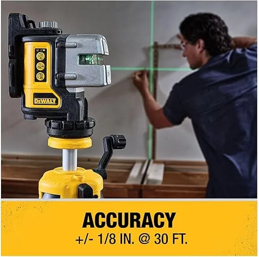 DEWALT Laser Level, Multi-Line, Green, 30-Foot Range (One Size)