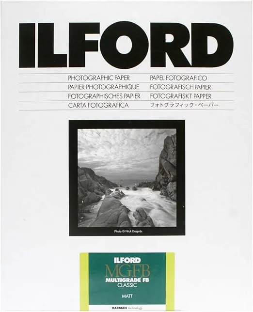 Ilford Multigrade Fiber Base Classic Matt Variable Contrast Paper 8 x 10-100 Sheets