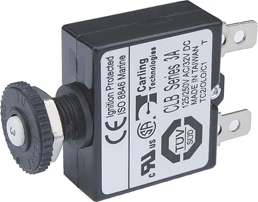 Blue Sea Systems 7050 Circuit Breaker Push-Button 3A, Beige