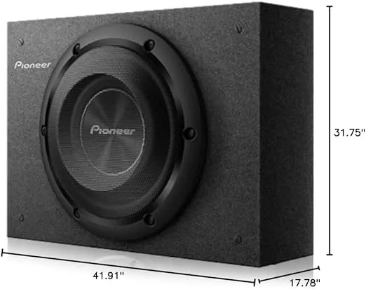 Pioneer 8" SHALOW 700W Slim Box and WOOF