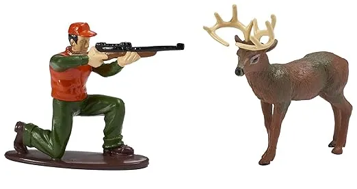 DecoSet® Deer Hunting Cake Decorating Set Multi Deer 3.1" x 1.35" x 3.1"; Hunter 3.4" x 1.35" x 2.65"