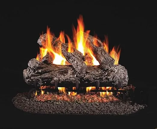 Standard Rustic Oak Gas Logs- 16 Inch- LOGS ONLY