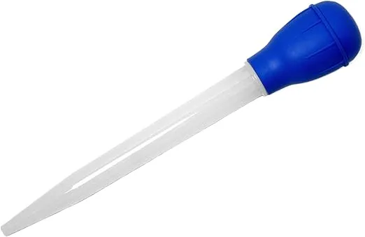 Chef Craft Basic Nylon Tube Baster, 11.5 Inches in Length, White/Blue