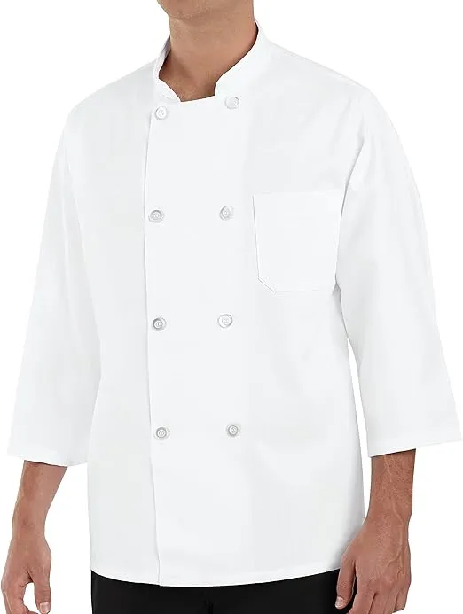 Chef Designs Men's 3/4 Sleeve Chef Coat