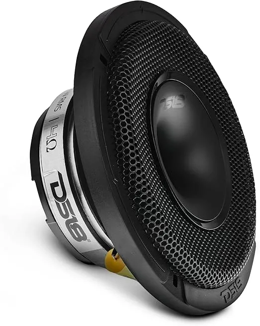 DS18 PRO-HY6.4MSL 6.5" Shallow Hybrid Mid-Range Car Audio Loudspeaker with Built-in Driver and Grill Included 300W Max 150W RMS 4 Ohms (1 Speaker)