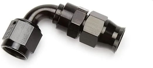 Aeromotive 15352 Black Anodized Hose End for PTFE Coated Fuel Line, AN-06, 90°