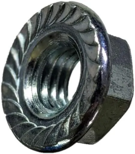 014973242541 Coarse Hex Serrated Flange Nuts, 3/8-16, Piece-100