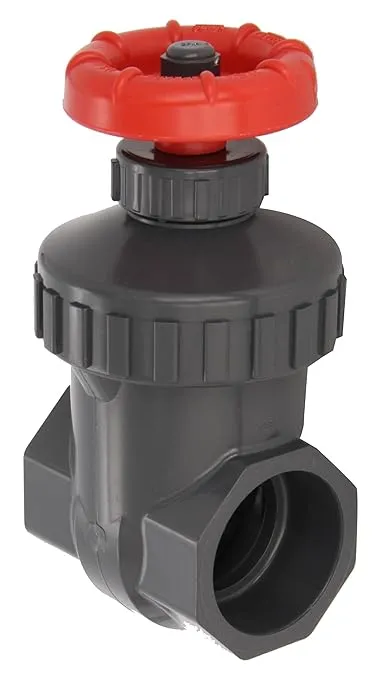 Spears PVC Gate Valve, Non-Rising Stem, Buna-N O-Ring, 1-1/2" Socket