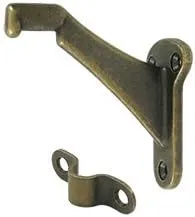 Deltana ZHRBB325U5 Hand Rail Brackets; Zinc 3-1/4" Projection; Antique Brass Finish