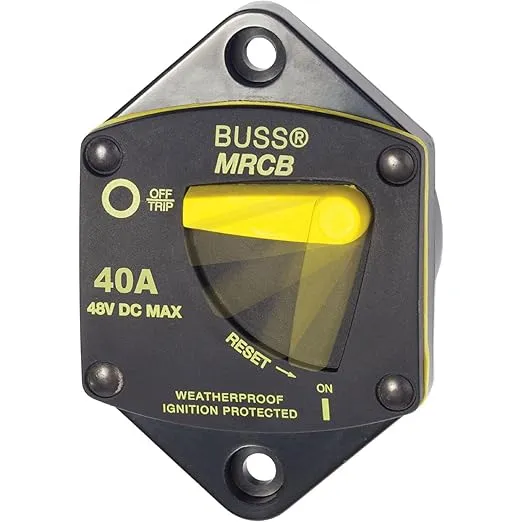 Blue Sea Systems 7038 187-Series Circuit Breaker, Panel Mount, 40A