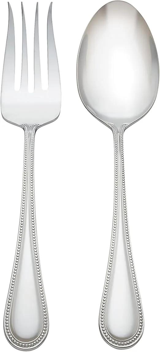 Reed & Barton Lyndon 2Pc Salad Serving Set, 0.75 LB, Metallic