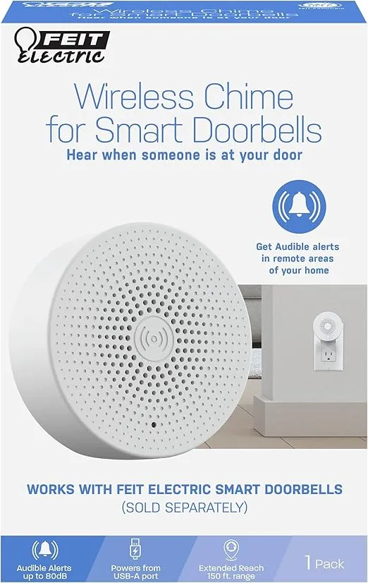 Feit Electric USB Powered Doorbell Speaker Smart Doorbells