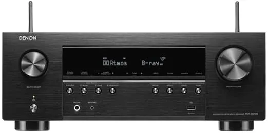 Denon AVR-S960H 8K Ultra HD 7.2 Channel (90Watt X 7) AV Receiver 2020 Model - Built for Gaming, Music Streaming, 3D Audio & Video, Alexa + HEOS, Black