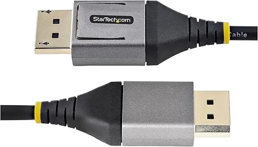 StarTech.com 6ft (2m) VESA Certified DisplayPort 1.4 Cable - 8K 60Hz HDR10 - Ultra HD 4K 120Hz Video - DP 1.4 Cable/Cord - for Monitors/Displays - DisplayPort to DisplayPort Cable - M/M (DP14VMM2M)