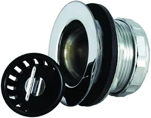 JR Products 9490-215-022 Shower Strainer with Basket and Rubber Washer