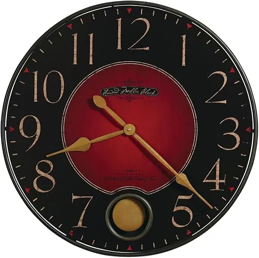 Howard Miller Harmon Gallery Wall Clock 625-374 – Oversized Wrought-Iron with Quartz Movement