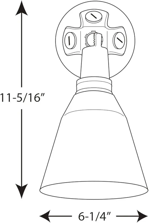 Progress Lighting P5202-20 Par Lampholder Outdoor, 4-13/16-Inch Diameter x 11-5/16-Inch Height, Bronze