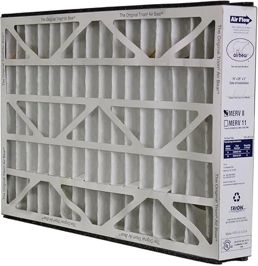 Trion 255649-101 Air Purifier Filter, 16" x 25" x 3", Bear Series - MERV 8