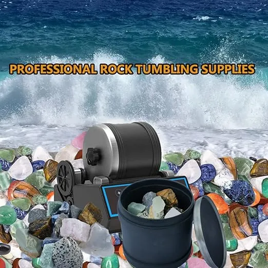 4 LBS Rock Tumbler Grit Step 1 -Coarse Grit(60#), for initial tumbling, Compatible with Any Brand Tumbler Stone Polisher,Rock Polisher,Tumbler Media Grit,Rock Polishing Grit Media (STEP1 - 4LB)