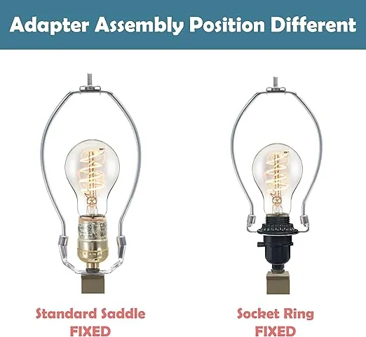 Aspen Creative 20005-12 Lamp Harp with Saddle (2 Pack), 7", Polished Brass