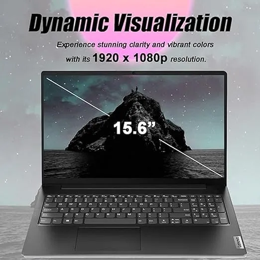 Lenovo V15 15.6" FHD Business Laptop Computer, Intel Dual-Core Processor, 16GB DDR4 RAM, 512GB PCIe SSD, WiFi 6, Bluetooth 5.2, RJ-45, Type-C, HDMI, Numeric Keypad, Black, Windows 11 Pro, Befectoy