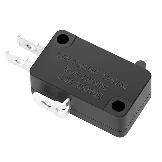 125V/250V 16A SPDT Snap Action Button Micro Limit Switch for Microwave Oven Door Arcade KW3 by MUZHI(12Pack)