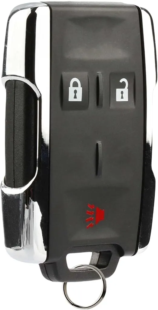 Key Fob Keyless Entry Remote fits Chevy Silverado Colorado/GMC Sierra Canyon 2014 2015 2016 2017 (M3N-32337100 Chrome)