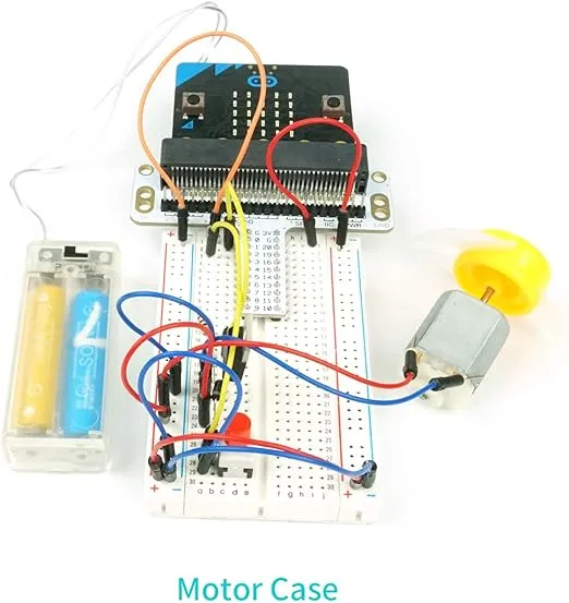 ELECFREAKS microbit Starter Kit for Kid 24 Accessories Micro:bit Basic Coding Electronics Kit, STEM Educational DIY Experiment Kit, Electric Circuit Learning with Guidance Manual(Without Micro: bit)