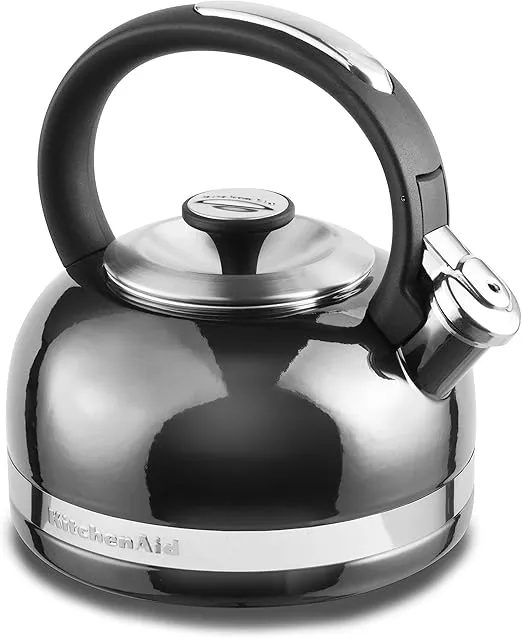 KitchenAid 2.0-Quart Full Handle and Trim Band Stovetop Kettle, 2 Qt, Pyrite