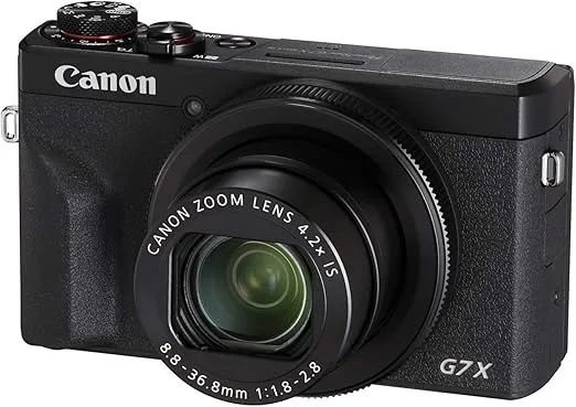 Canon PowerShot G7X Mark III Digital Camera with 4.2x Optical Zoom Lens (Black)