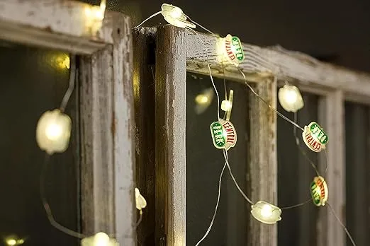 Silver Buffalo Friends Central Perk Mug 20ct Decorative String Lights, 7 Feet Long, Battery Powered (Batteries Not Included), Warm White LED, Indoor Use Only