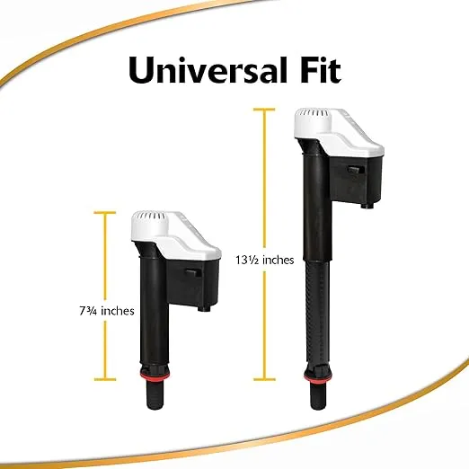 Korky 528 Toilet Fill Valve, Universal, Black(Packaging May Vary)