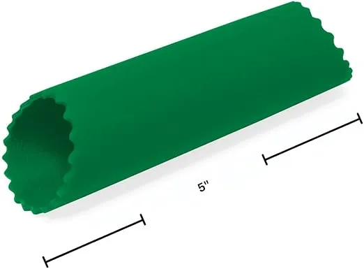 Fantes 43836 Silicone Garlic Peeler Tube, Green, The Italian Market Original Since 1906 5 x 1.5-inches