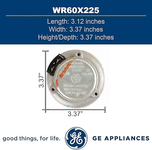 GE WR60X225 Condenser Fan Motor
