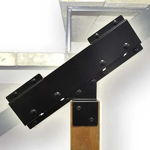 Pylex 13920 Steel Stair Riser Connector, Black