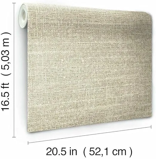 RoomMates RMK11330WP Faux Tweed RMK1133, Brown, 28 Sq Ft