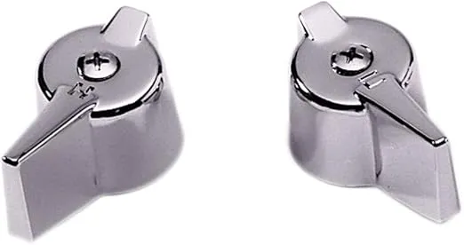Danco 80681 G-4H Handle, For Use With Gerber Faucets, 1-1/4 In Dia X 1 In H, Metal, Chrome Plated, No Size