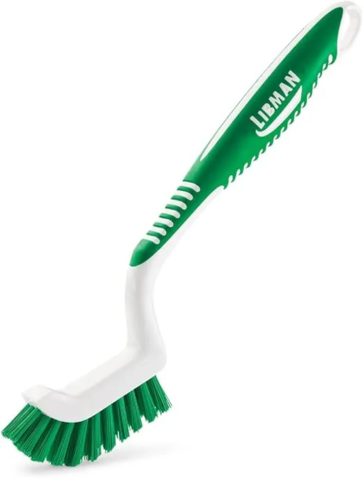 Libman Scrub Brush Kit – Three Different Durable Brushes for Grout, Tile, Bathroom, Kitchen. Easy to Handle, Strong Fibers for Tough Messes – Family Made in the USA, Unisex Lot 2406