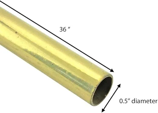 Renovators Supply Manufacturing Stair Carpet Rods 36 in. Bright Brass Carpet Runner Rods