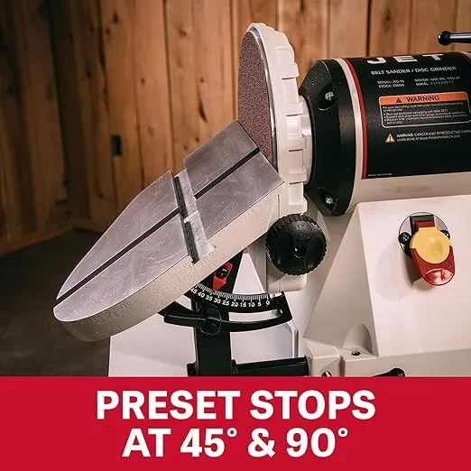 JET 6" x 48" Belt and 9" Disc Sander with Open Stand, 3/4 HP, 1Ph 115V (JSG-96OS)