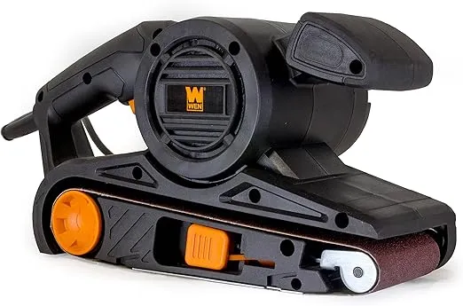 WEN 6321 7-Amp 3 in. x 21 in. Corded Belt Sander with Dust Bag , Black