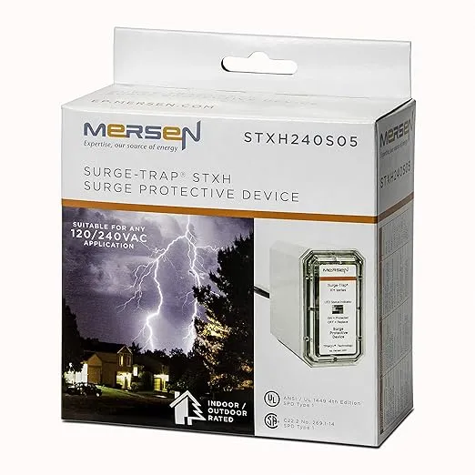 Mersen STXH240S05 Split Phase Residential Surge, Grey