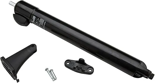 National Hardware N279-001 V1370 Touch 'n Hold Door Closer in Black,7/16"-14x36"