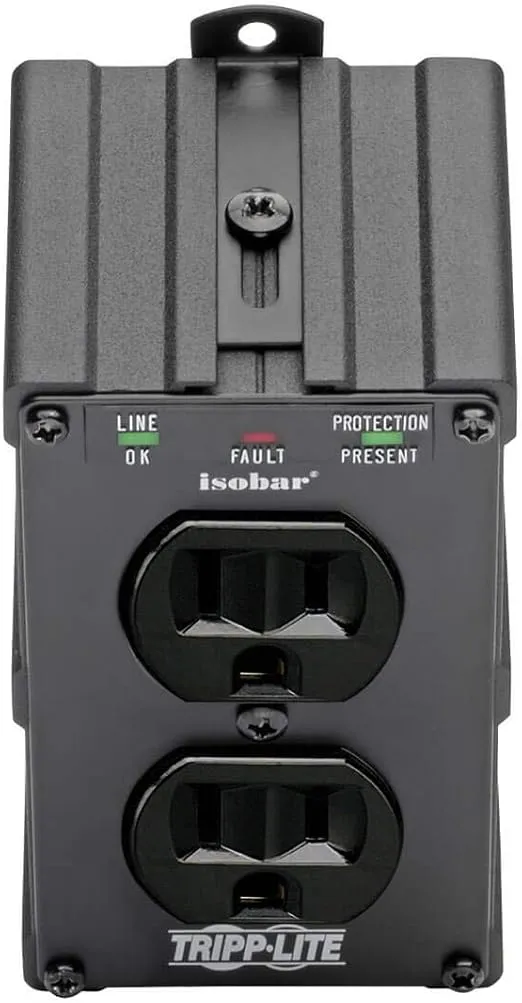 Tripp Lite Isobar Surge Protector Power Strip, Lifetime Limited Warranty Black