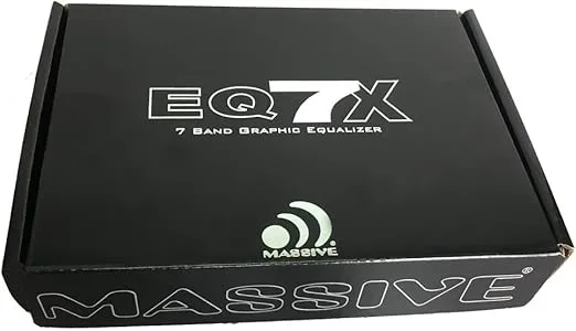 Massive Audio EQ7X Car Equalizer with 7 Band Graphic Equalizer - AUX inputs - 7V RCA Outputs - 8V Line Driver - 12dB Crossover