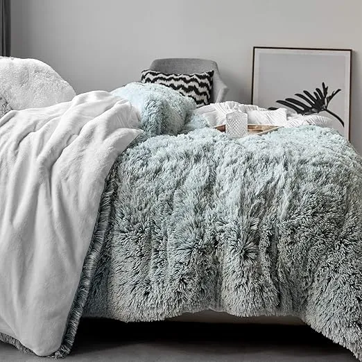 Byourbed are You Kidding? - Coma Inducer® Oversized King Comforter - Frosted Navy Gray