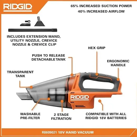 Pacroban 18V Cordless Hand Held Vacuum (Tool Only)